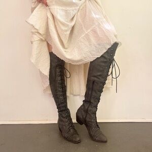 Jeffrey Campbell Joseph Lace Over The Knee Boot - US Women’s Size 9